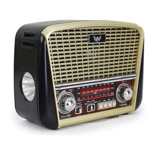 Radio Retro Vintage FM AM USB Auxiliar Bluetooth J-107 1