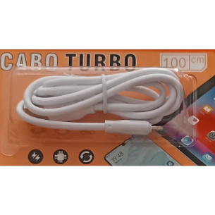 Cabo Carregador 1 Metro IOS Turbo USB 5a 1 Unidade Cabo Carregador 1 Metro IOS:BRANCO 1