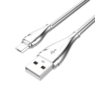 Cabo USB-Micro USB CB-M190GY Cinza C3Tech