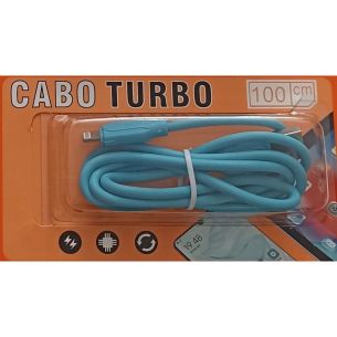 Cabo Carregador 1 Metro IOS Turbo USB 5a 1 Unidade